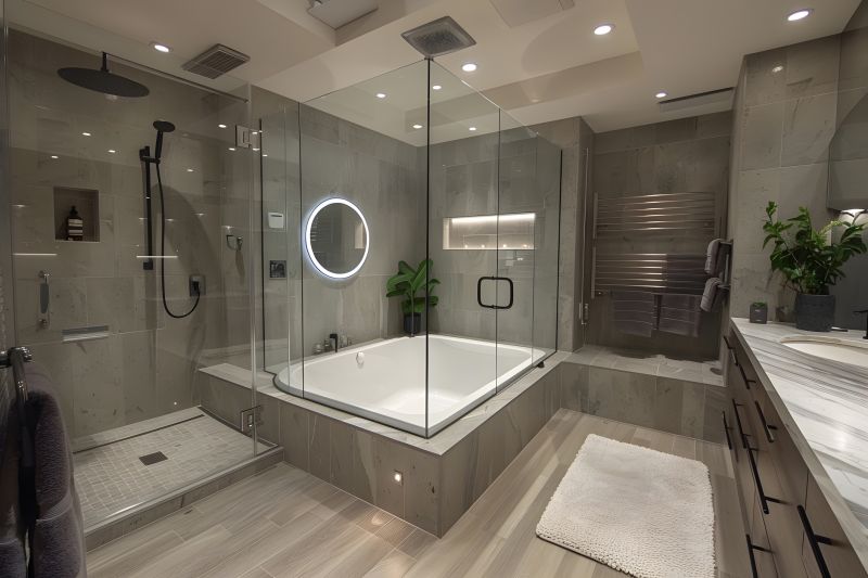 Space-saving Corner Tub